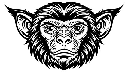 monkey head and svg file
