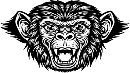 monkey head and svg file