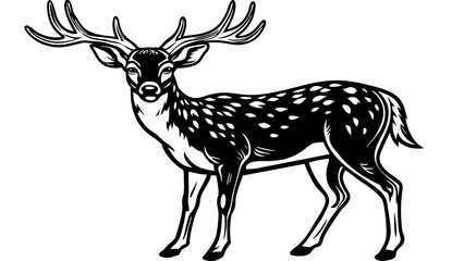 deer vector  illustration
