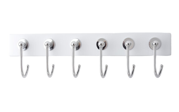 Sleek Wall Hooks Design Isolated on Transparent Background