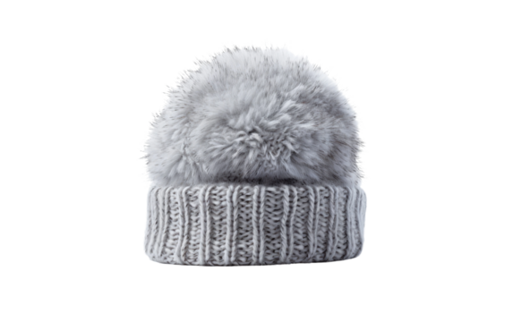 Cozy Winter Hat Design Isolated on Transparent Background