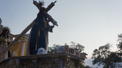 Procession of Jesus Nazareno del Silencio. Holy Week in Antigua Guatemala