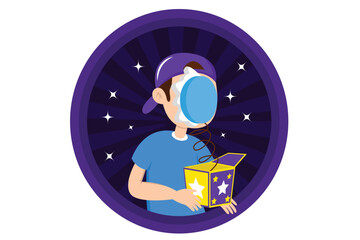 April Fools Flat Design Illustration