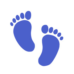 Baby foot sole imprint icon