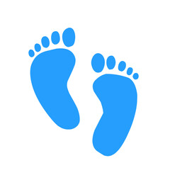 Baby foot sole imprint icon