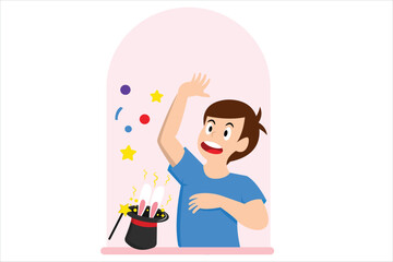 April Fools Flat Design Illustration