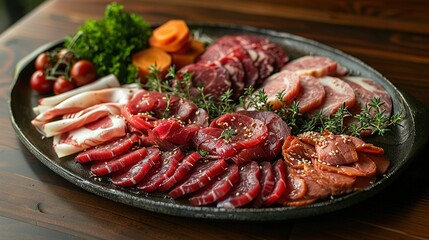 Specialty Food Wife Cake, meat plate, gourmet, food dish