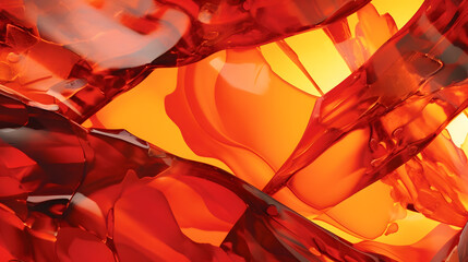 Digital amber smudged glass abstract graphics poster web page PPT background