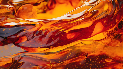 Digital amber smudged glass abstract graphics poster web page PPT background