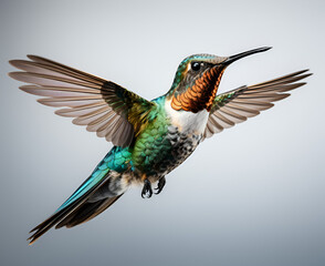 hummingbird in flight