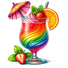 Summer ice cream Clipart PNG ai generated
