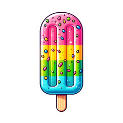 Summer ice cream Clipart PNG ai generated