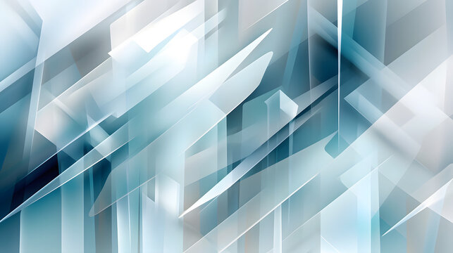 Digital blue and white abstract geometric figure poster web page PPT background