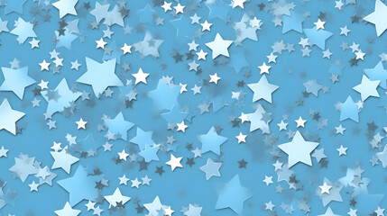 Digital blue and white star pattern abstract poster web page PPT background