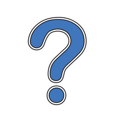 Question Icon Vector flat design style, for apps and websites.