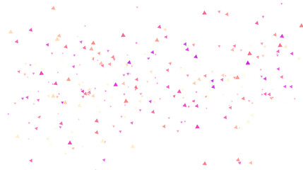 Seamless festive confetti on transparent background. Confetti falling on transparent background. Birthday, wedding, anniversary confetti celebration. Png image