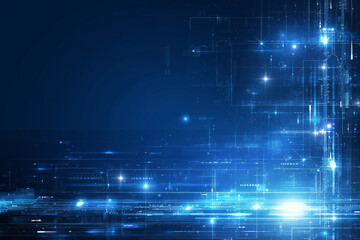 Obraz premium blue tech background, modern backdrop