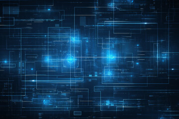 Obraz premium blue tech background, modern backdrop