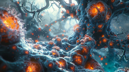 Step into realm where capillaries, intricately depicted in 3D, pulsate with life, highlighting natures ingenious design