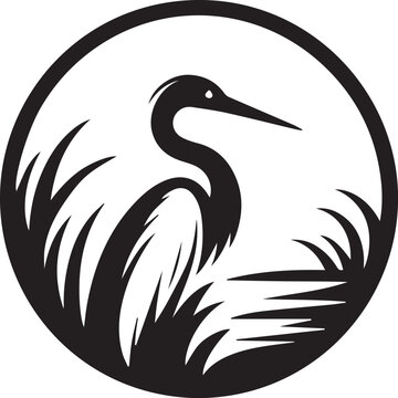 recommend clip art: Egret Bird  Silhouette , illustration 