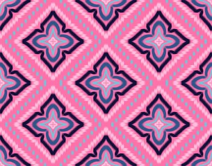 Seamless Ikat ethnic traditional pattern geometric abstract folklore ornament Tribal ethnic illustration background
