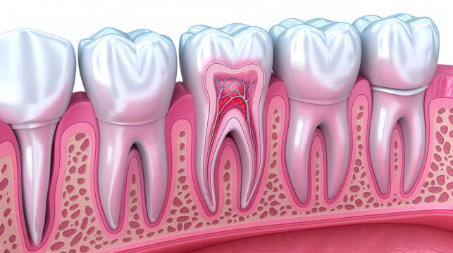 Diagram of a Tooth and Gum