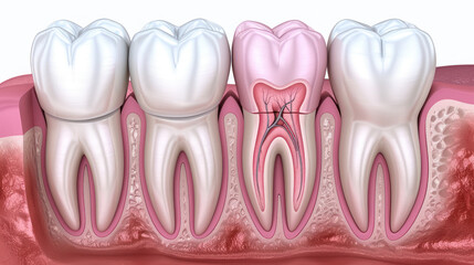 Diagram of a Tooth With a Missing Tooth
