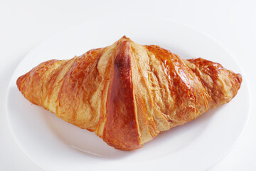 Croissant on a plate