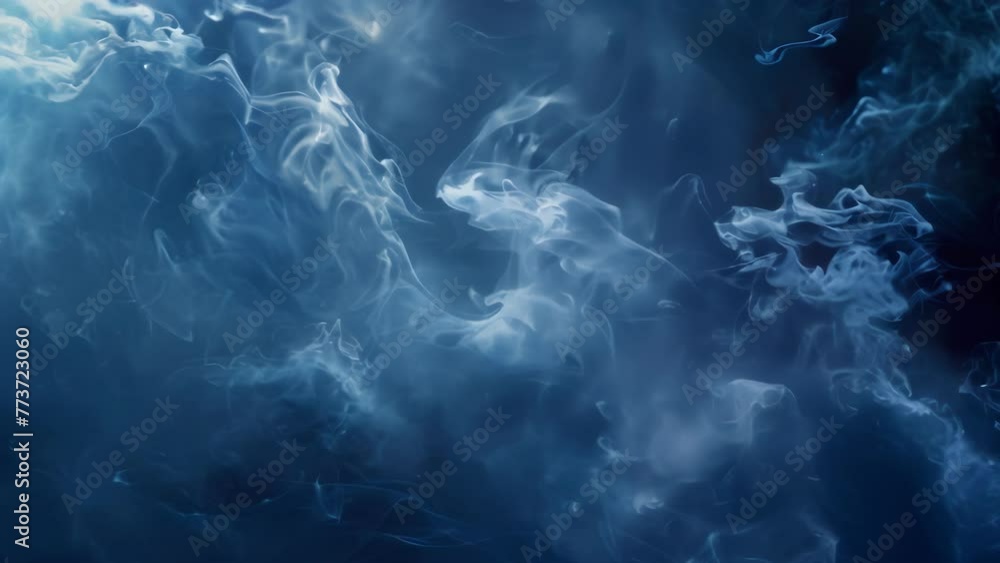 Poster with every twist and turn the smoke forms into creatures that seem to defy gravity and reality showc