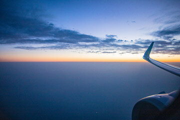 Flying Plane-Above the Sea of Clouds