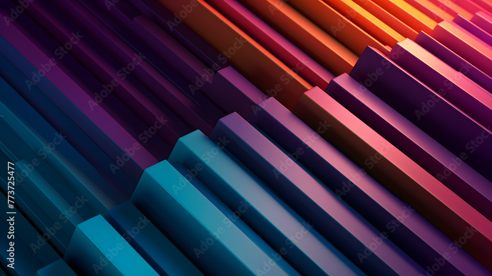 Wall mural digital holographic linear linear geometric abstract graphic poster web page ppt background