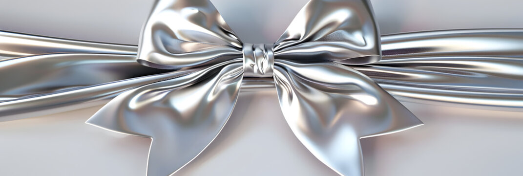 Silver Ribbon And Bow Images,Silver Ribbons