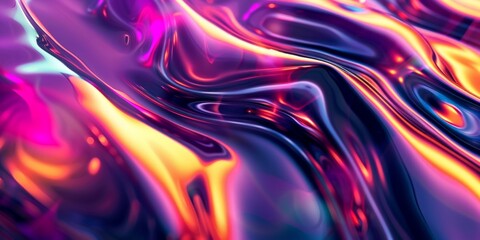 A vibrant abstract background filled with a multitude of striking colors and flowing shapes - obrazy, fototapety, plakaty