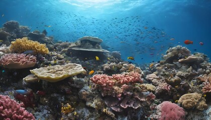 Naklejka na ściany i meble A Captivating Underwater Photograph Of Colorful C 3