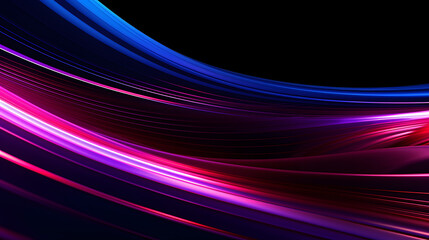 Digital blue purple neon light curve geometric abstract graphics poster web page PPT background