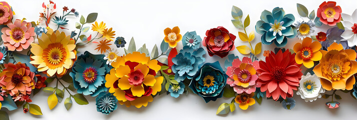Handcrafted Paper Flower Wreath: A Beautiful Display of Creativity and Craftsmanship