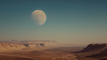 The sight of the moon casting its glow over the desert landscape evokes a sense of solitude and tranquility, while also serving as a poignant reminder of the effects of global warming