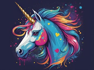 vector ilustración unicornio