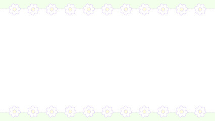 ステッチフラワーフレーム⭐︎PNG