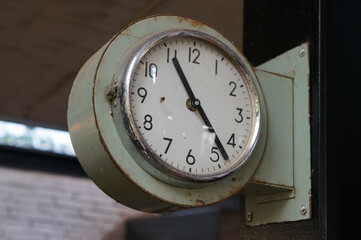 old clock in the factory