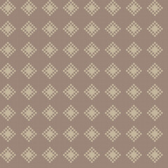 Neutral Colour Argyle Fair Isle Seamless Pattern Design