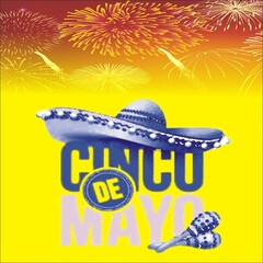 Cinco de Mayo is a yearly celebration held on May 5 to celebrate Mexico's victory over the Second French Empire at the Battle of Puebla in 1862, - obrazy, fototapety, plakaty