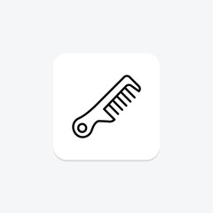 Beauty Comb icon, comb, hair, grooming, beauty, editable vector, pixel perfect, illustrator ai file