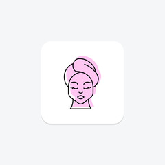 Beauty Masks icon, masks, skincare, face, beauty, editable vector, pixel perfect, illustrator ai file
