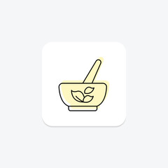 Mortar And Pestle icon, kitchen, tool, grind, crush, editable vector, pixel perfect, illustrator ai file