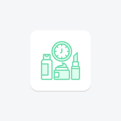 Beauty Routine icon, routine, daily, skincare, care, editable vector, pixel perfect, illustrator ai file