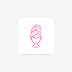 Beauty Spa icon, spa, relaxation, wellness, treatment, editable vector, pixel perfect, illustrator ai file