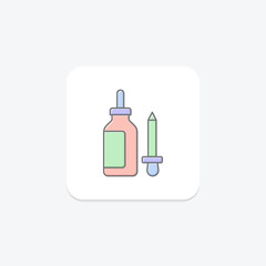 Beauty Serums icon, serums, skincare, beauty, products, editable vector, pixel perfect, illustrator ai file