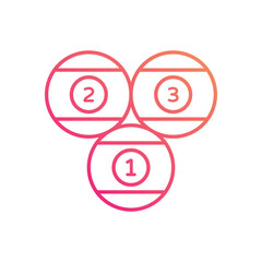 Billiard Balls vector icon