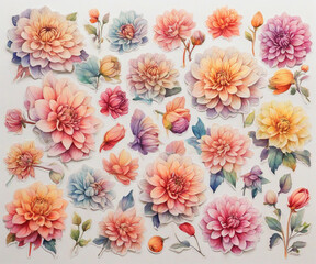  flower, garden, love, cute, decoration, textile, valentine, bouquet, wedding, illustration, branch, sticker